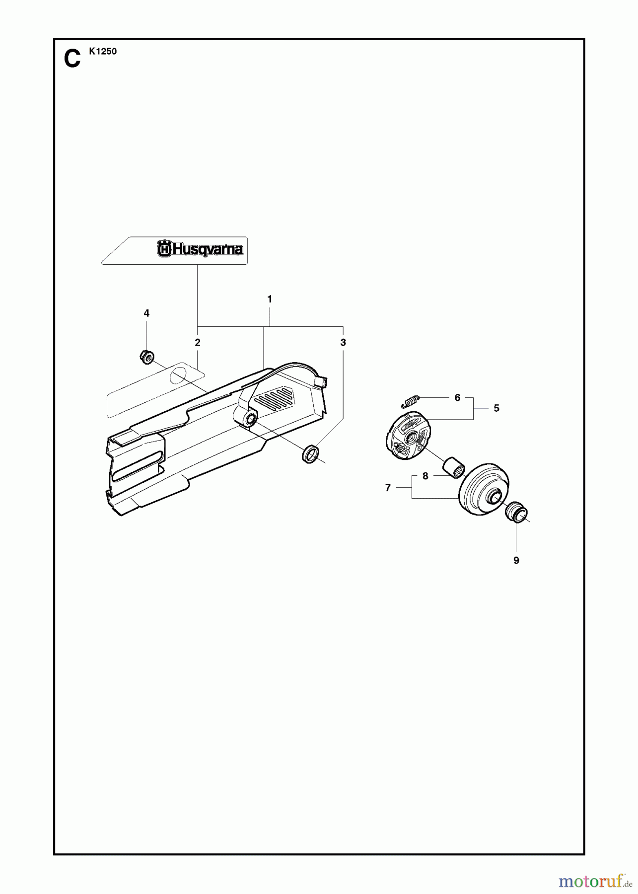  Trennschneider, Cut-Off K1250 RAIL, 2007-01 BELT GUARD