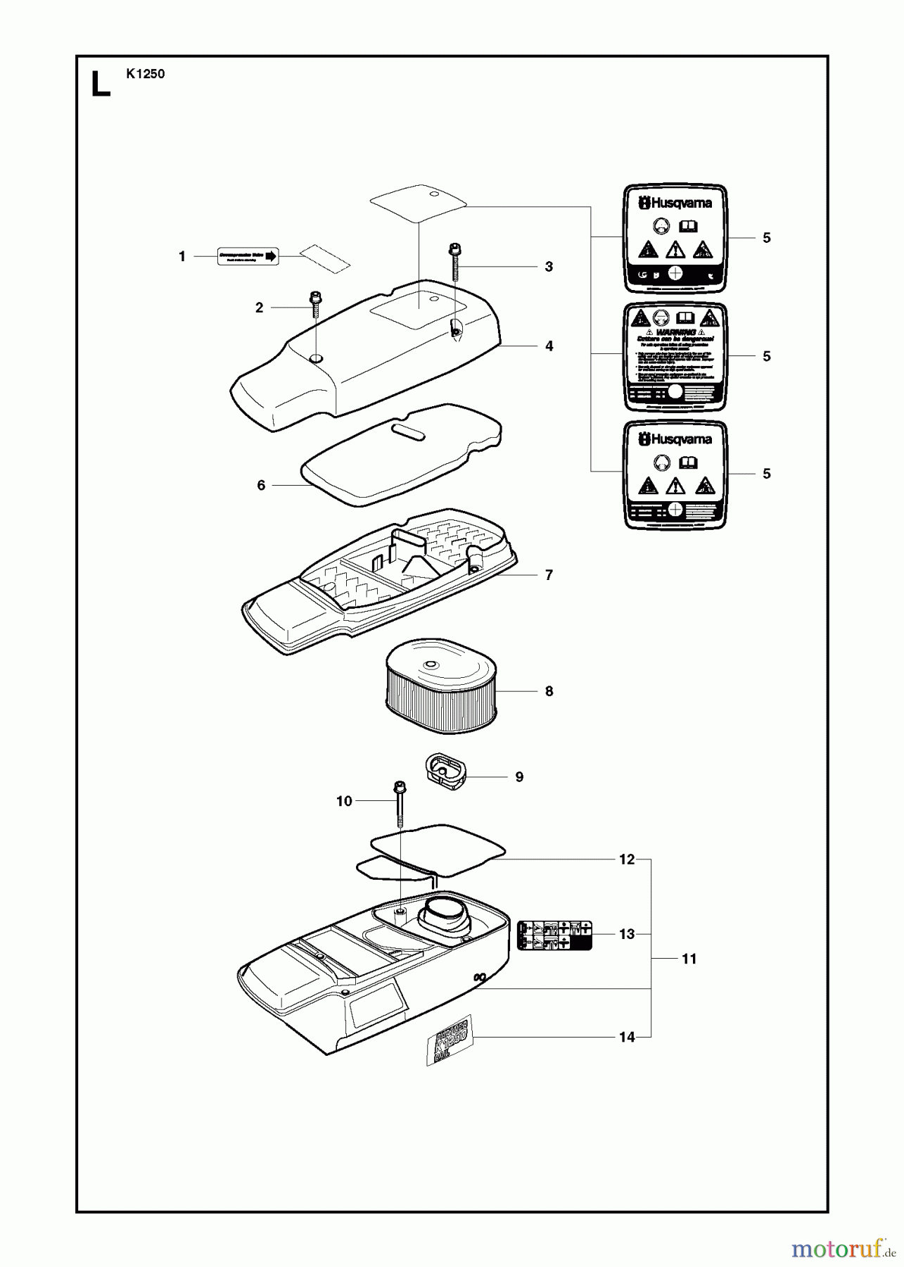  Trennschneider, Cut-Off K1250, 2007-01 IGNITION SYSTEM #1
