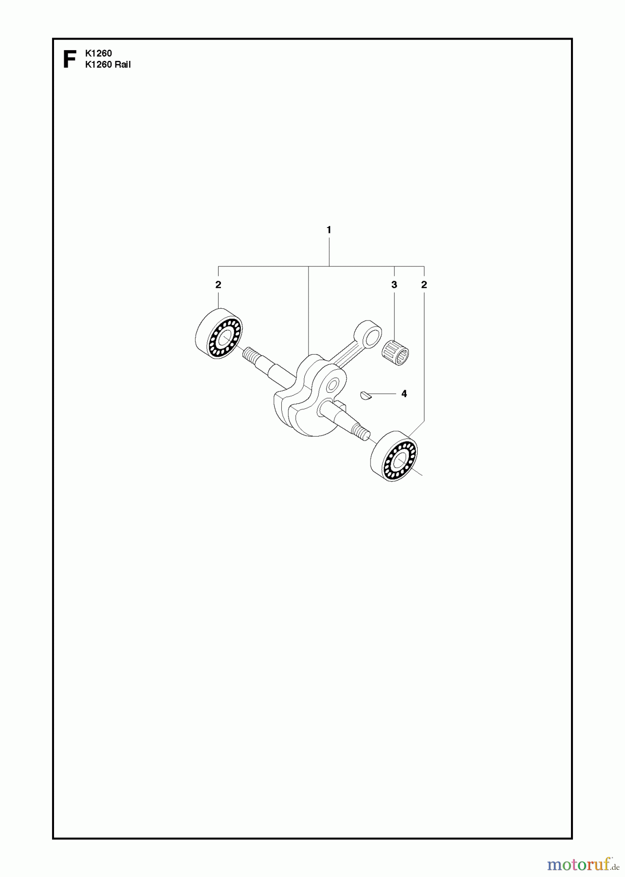  Trennschneider, Cut-Off K1260 Rail, 2010-10 CRANKSHAFT