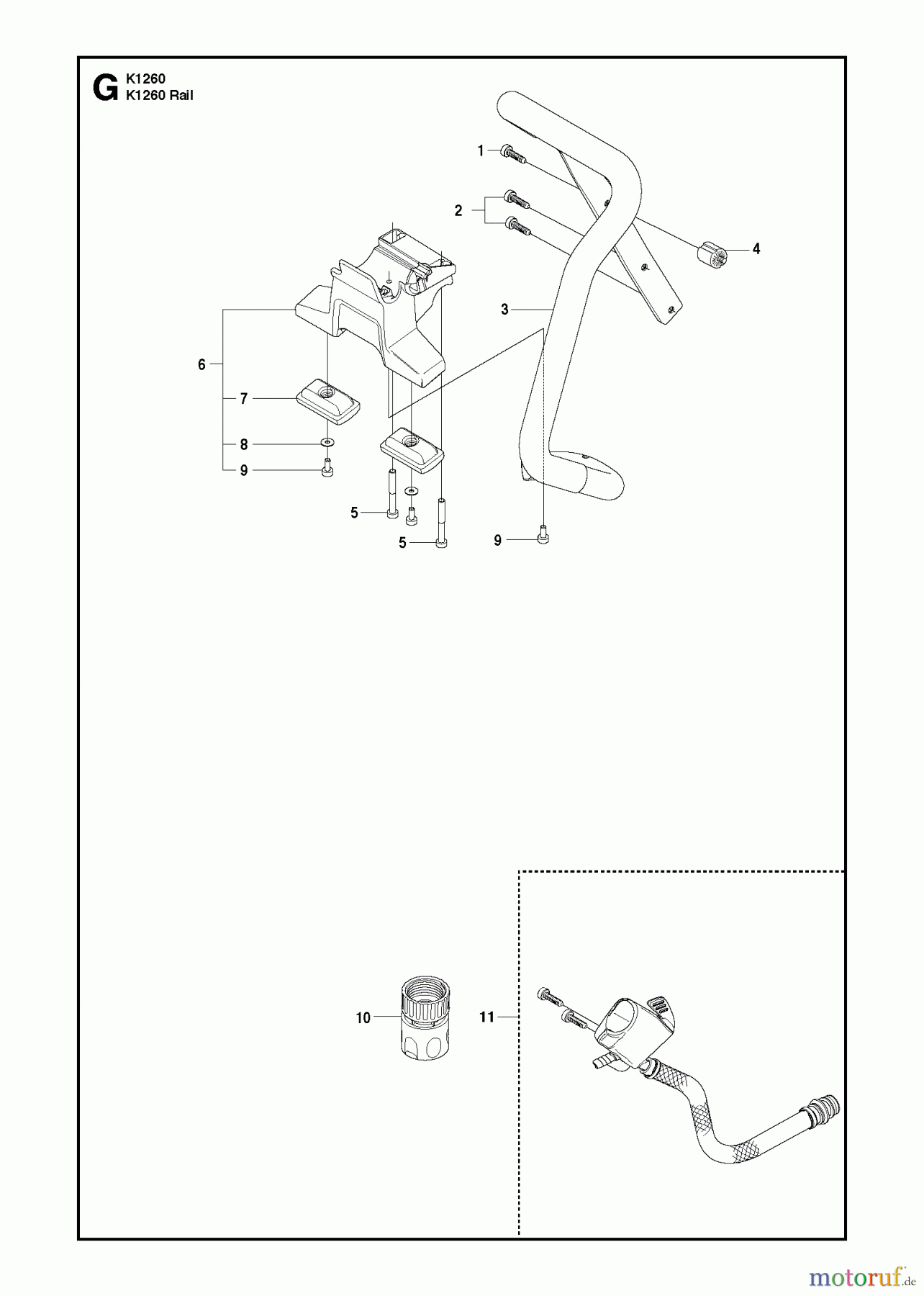  Trennschneider, Cut-Off K1260, 2010-10 HANDLE