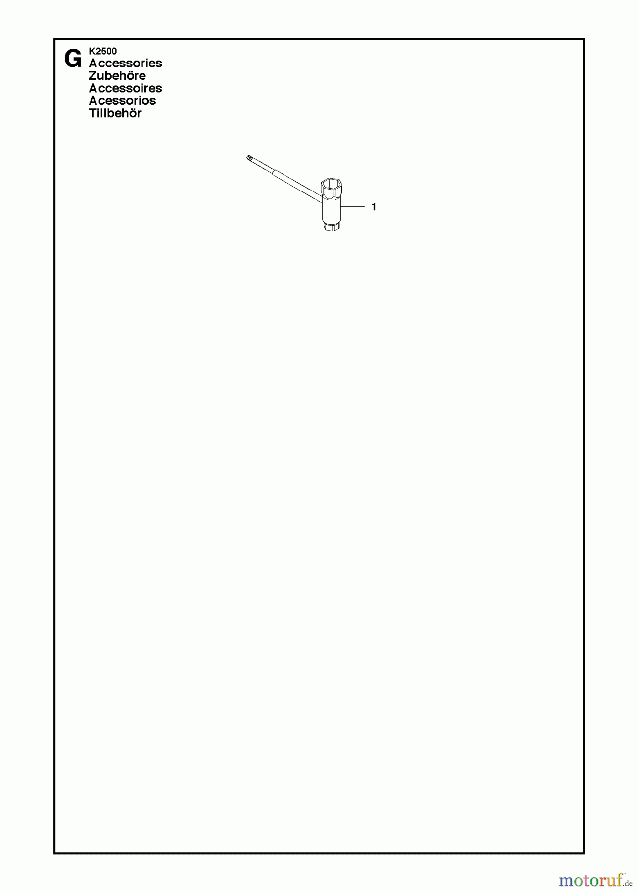  Trennschneider, Cut-Off K2500, 2010-10 ACCESSORIES