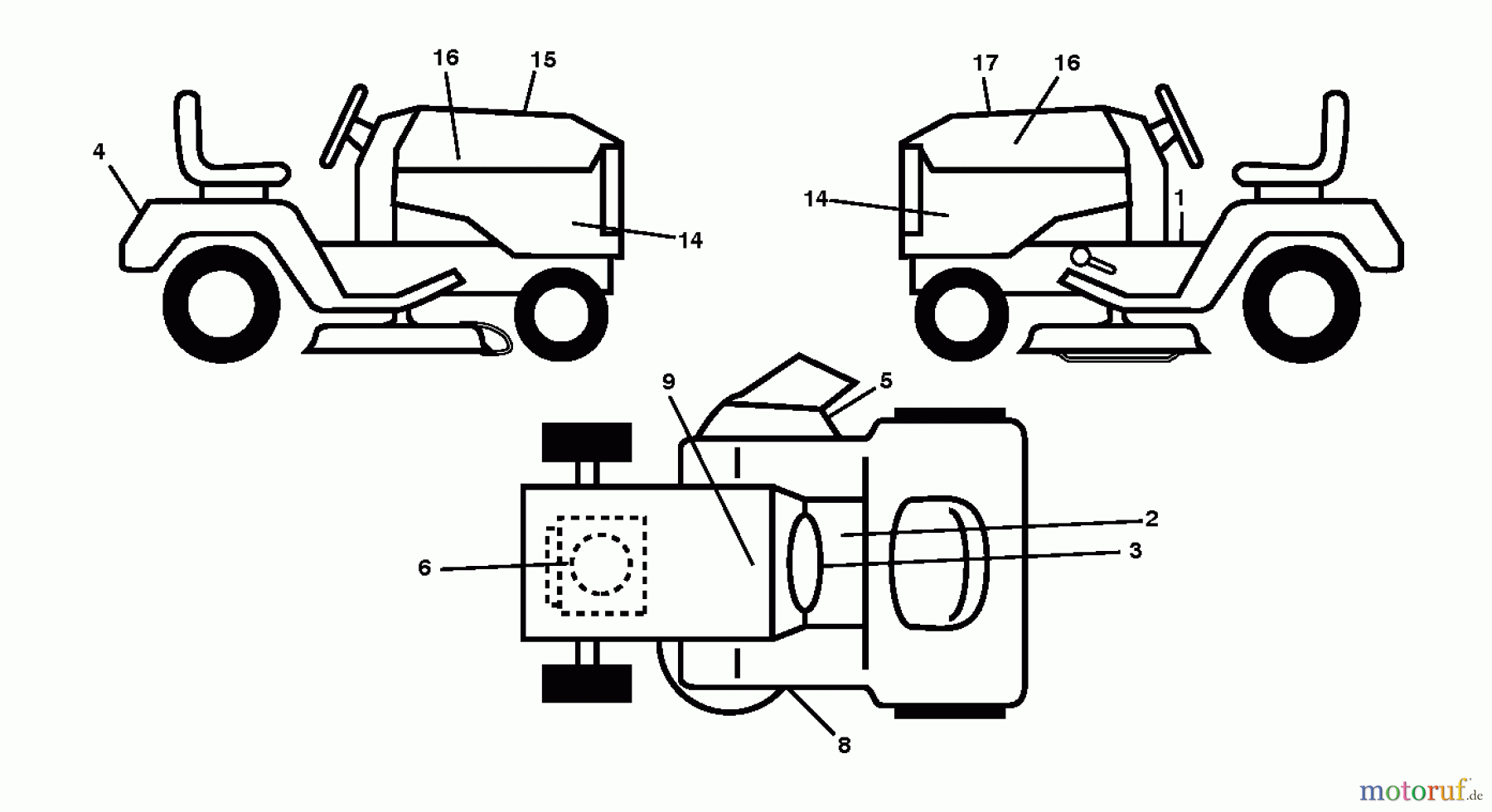 Husqvarna Rasen und Garten Traktoren YTH 2348 (96045002500) - Husqvarna Yard Tractor (2012-02 & After) DECALS