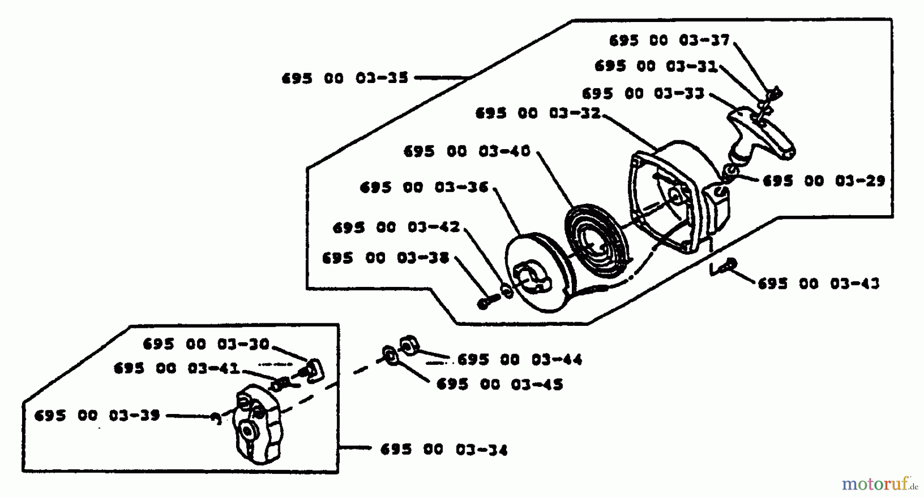Husqvarna Bläser / Sauger / Häcksler / Mulchgeräte 140 B - Husqvarna Backpack Blower (1996-01 & After) Starter