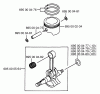 Husqvarna 145 BT - Backpack Blower (1997-05 & After) Ricambi Piston & Crankshaft