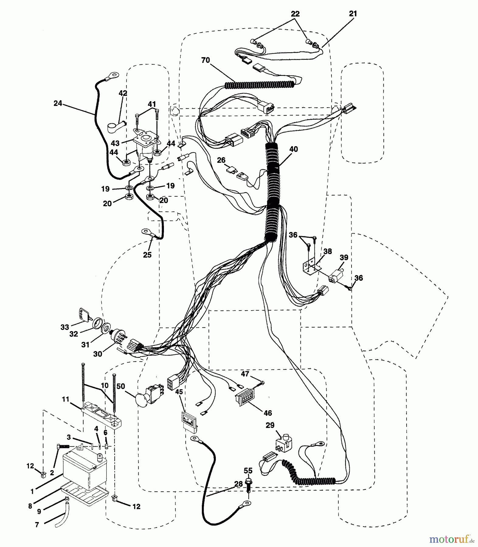 Husqvarna Rasen und Garten Traktoren YTHK 180 (HCYTHK180A) - Husqvarna Yard Tractor (1996-01 & After) Electrical