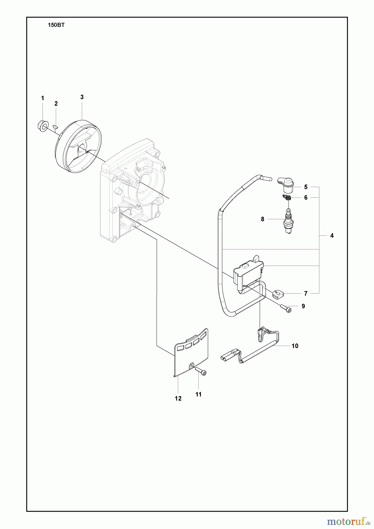 Husqvarna Bläser / Sauger / Häcksler / Mulchgeräte 150 BT - Husqvarna Backpack Blower (2009-10 & After) (Lowes) Flywheel
