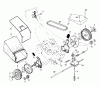 Husqvarna 6522 CHC (954222725) - Walk-Behind Mower (2001-11 & After) Ricambi Drive Assembly