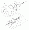 Husqvarna W 4815A (968999110) - Wide-Area Walk-Behind Mower (2000-02 to 2001-01) Listas de piezas de repuesto y dibujos Traction Wheel Assembly