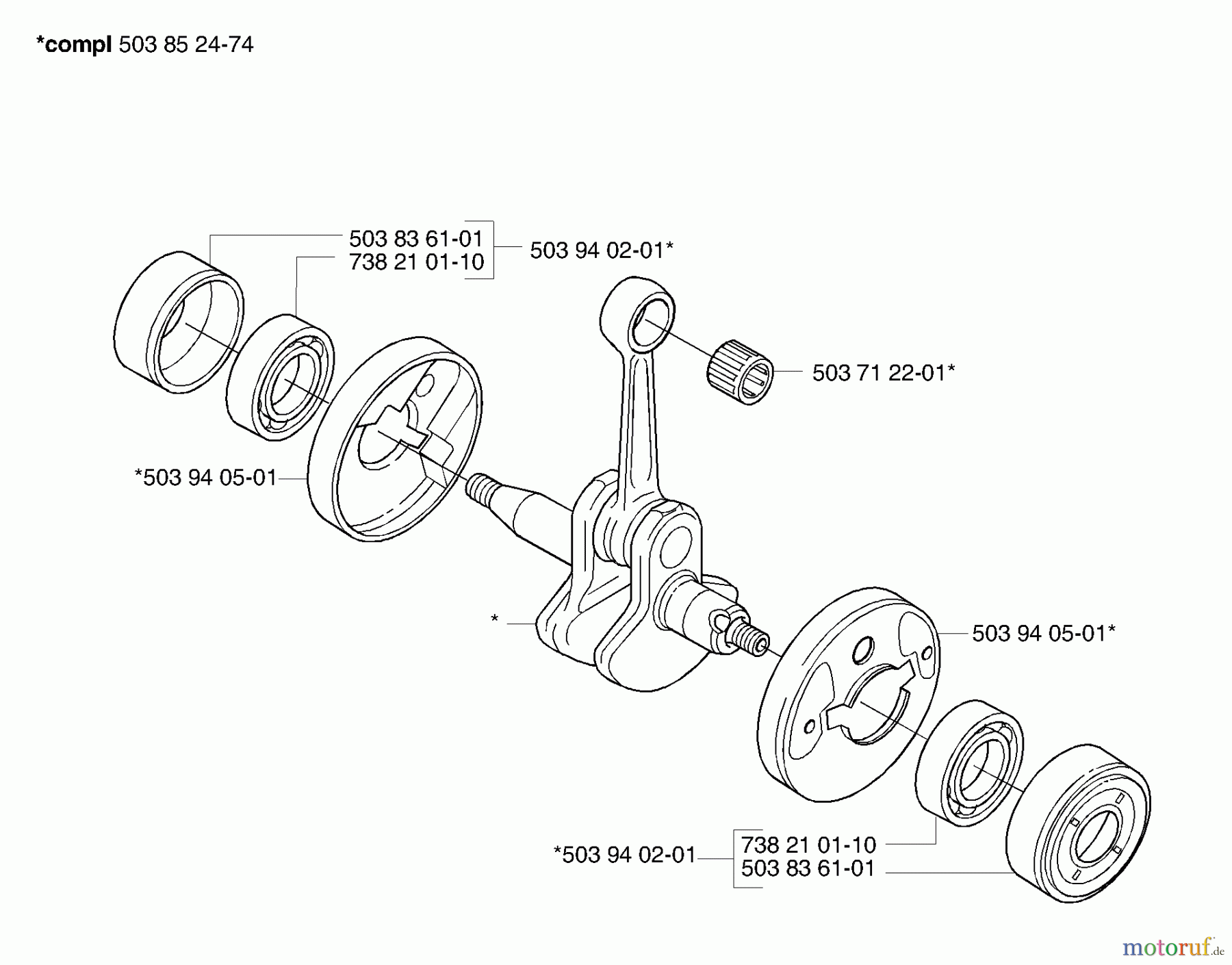 Husqvarna Kantenschneider 325 EX - Husqvarna Handheld Edger (2006-04 & After) Crankshaft
