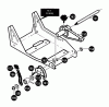 Husqvarna LE 389 - Walk-Behind Edger (1996-11 to 2002-12) Ricambi Front Wheel Bracket Assembly