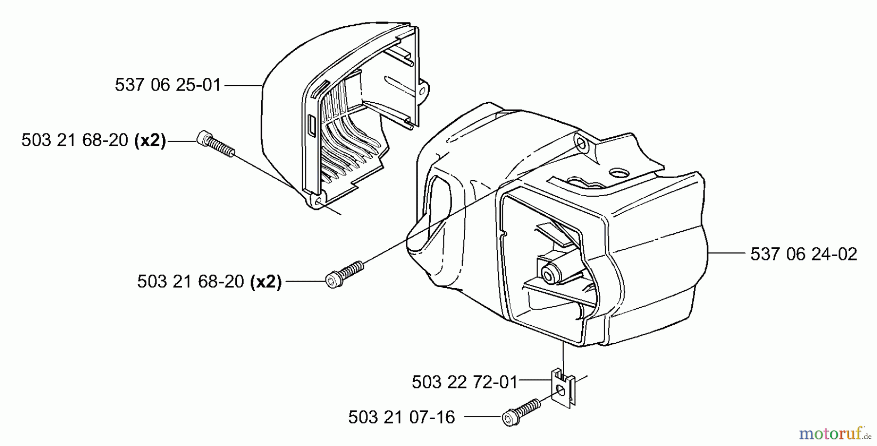 Husqvarna Heckenscheren 325 HS 75 - Husqvarna Hedge Trimmer (2000-10 & After) Covers