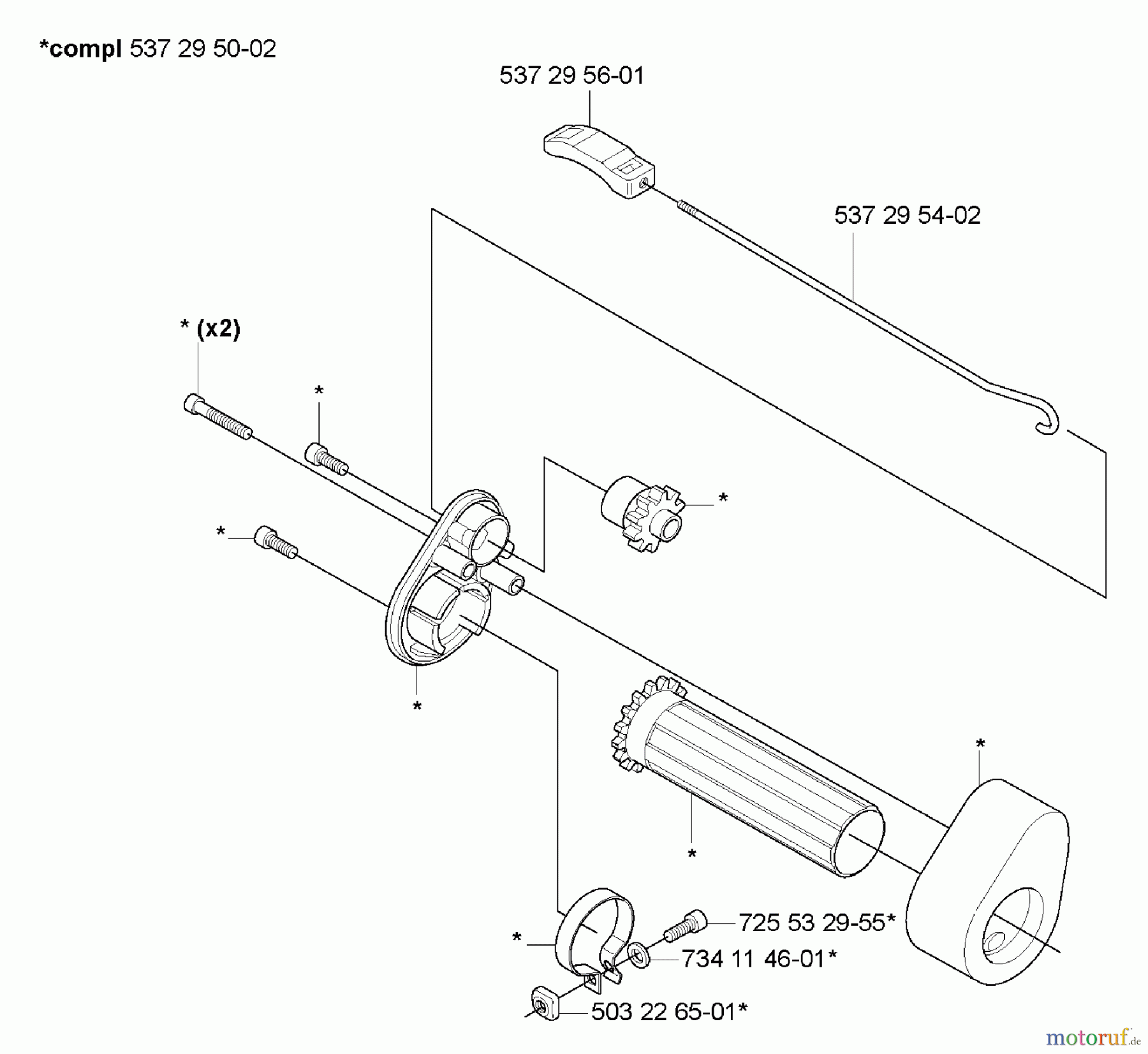 Husqvarna Heckenscheren 326 HE 3X - Husqvarna Hedge Trimmer (2005-10 & After) Adjustment Handle