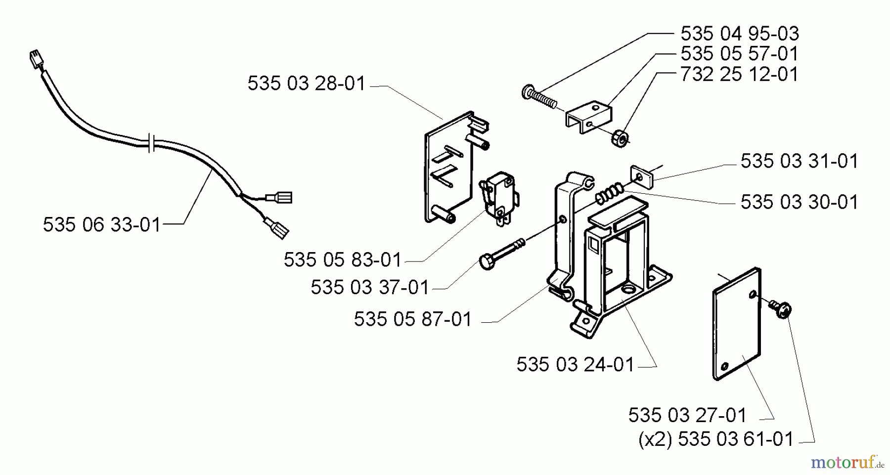 Husqvarna Automower, Mähroboter Husqvarna Auto Mower (1999-02 to 2000-01) Sensor Assembly