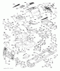 Husqvarna CTH 126 (96051001403) - Lawn Tractor (2013-05) Ricambi CHASSIS ENCLOSURES