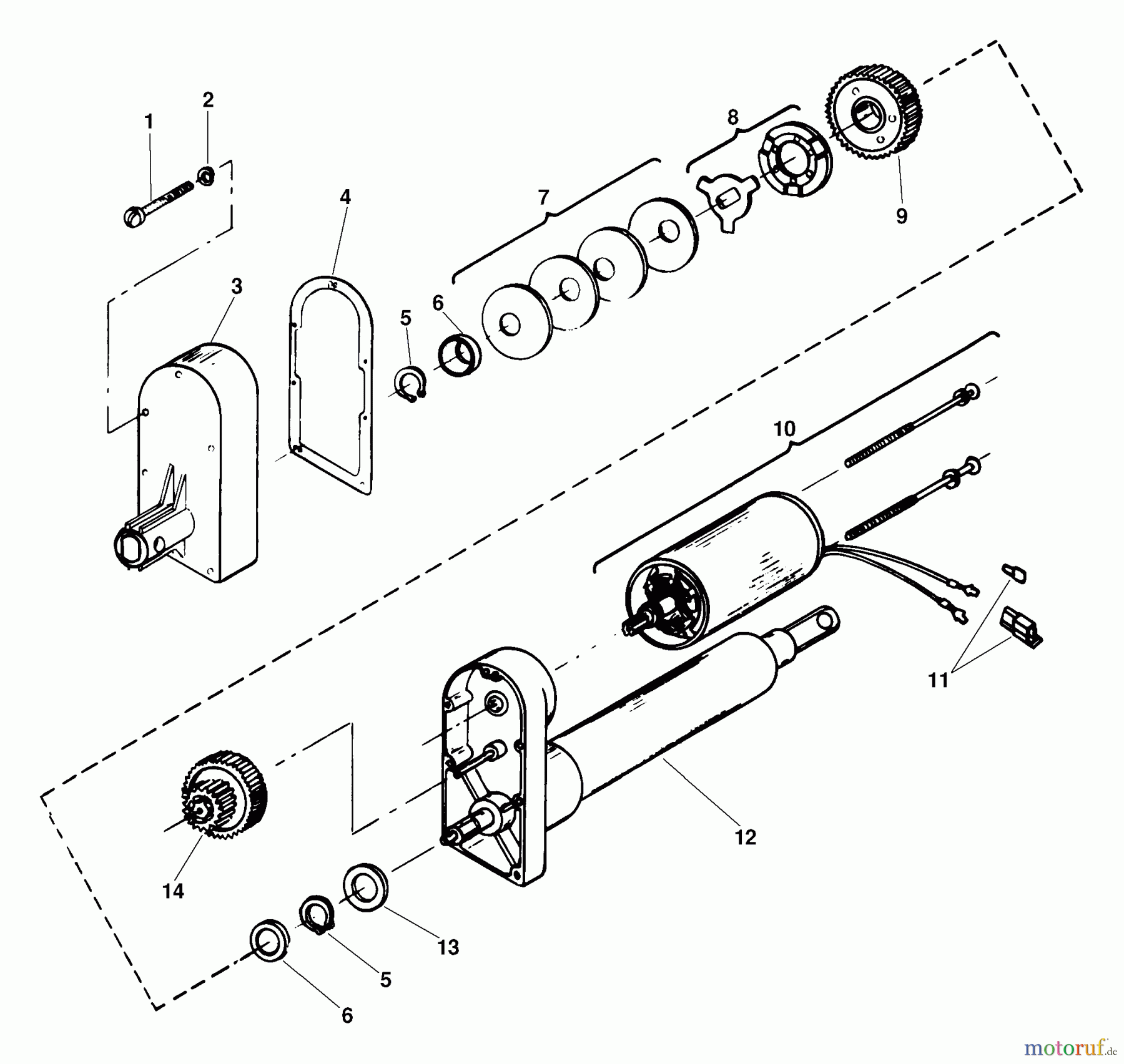 Husqvarna Zubehör, Rasenmäher / Mäher EAV 20A - Husqvarna Electric Lift Kit for Hydro Tractors W/Side Mounted Pulley (2001-05 & After) Actuator