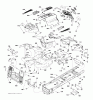 Husqvarna CTH 19530 (96051011900) - Lawn Tractor (2013-05) Ricambi CHASSIS ENCLOSURES