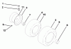 Husqvarna GTH 200 (954140046C) - Garden Tractor (1999-04 & After) Ricambi Wheels & Tires