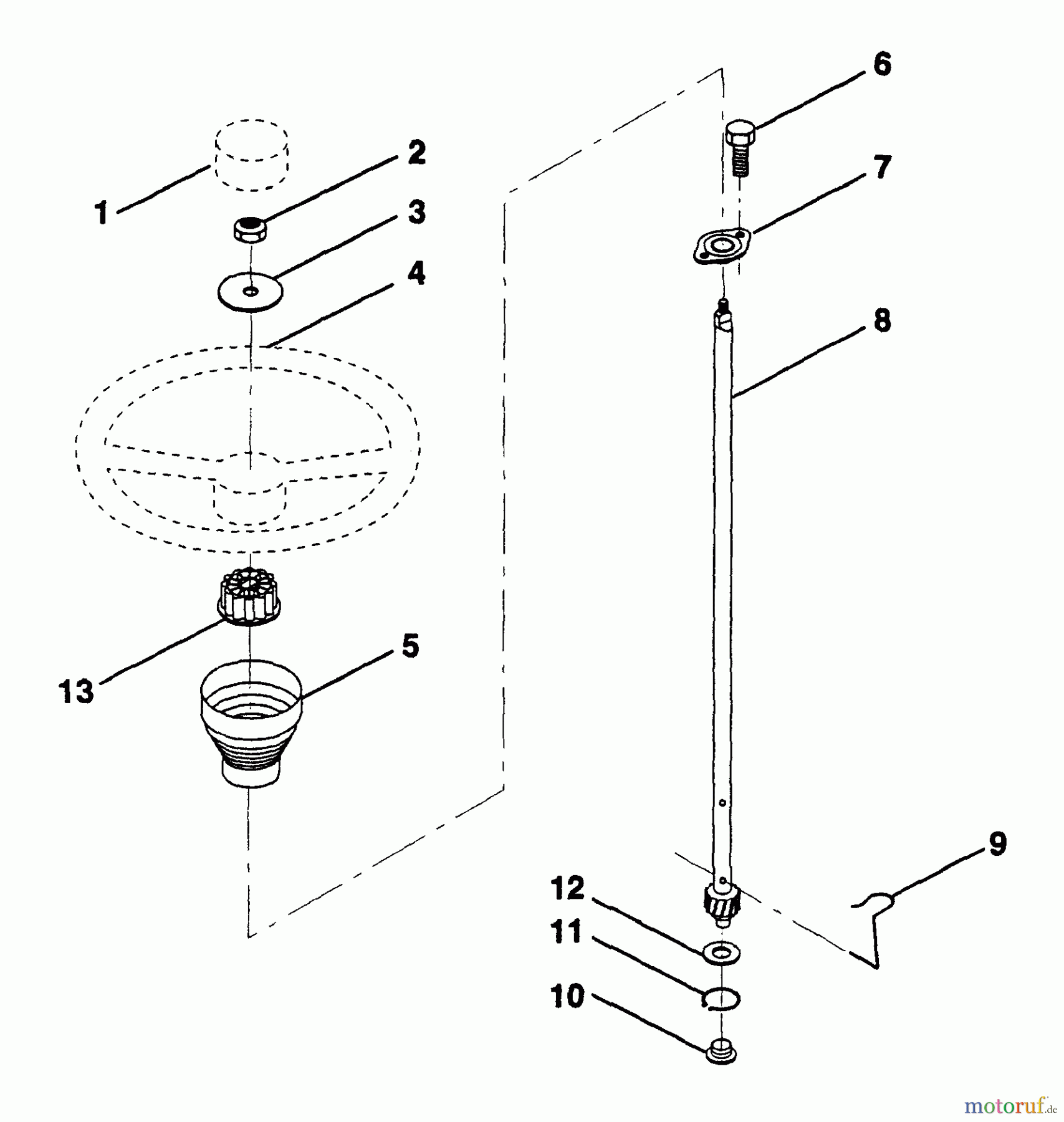  Husqvarna Rasen und Garten Traktoren LR 12 (954000762) (HC12R38A) - Husqvarna Lawn Tractor (1994-01 & After) Steering Wheel