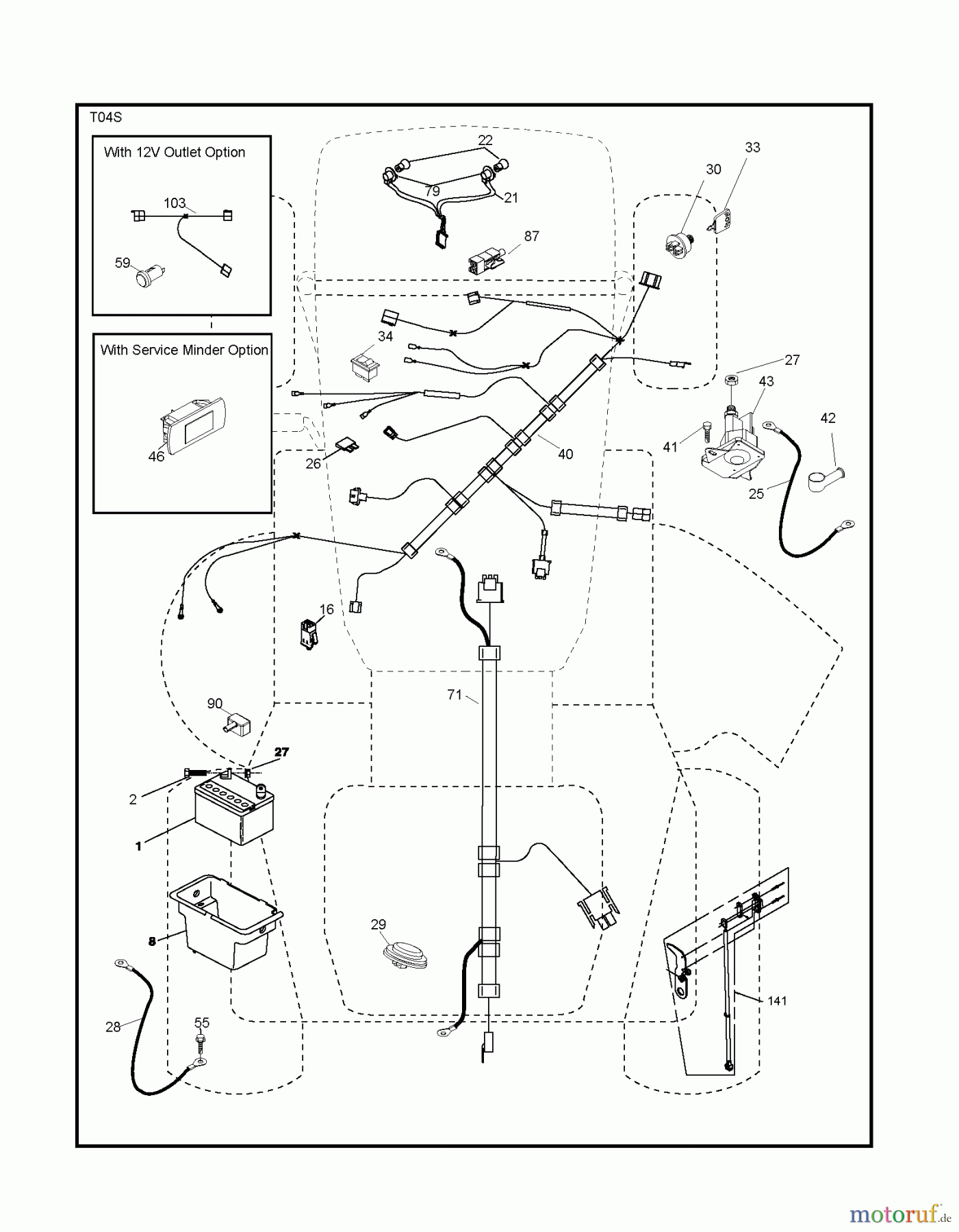 Husqvarna Rasen und Garten Traktoren LTH 19530 (96041016903) - Husqvarna Lawn Tractor (2011-06 & After) ELECTRICAL