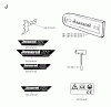 Jonsered 2045 - Chainsaw (2001-09) Ricambi DECALS