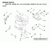 Jonsered LR13 (J813C36B, 954130023) - Lawn & Garden Tractor (1998-12) Ricambi ENGINE CUTTING EQUIPMENT