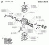 Jonsered 2071 - Chainsaw (1997-02) Ricambi CARBURETOR DETAILS