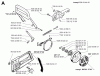 Jonsered 2077 - Chainsaw (1998-03) Ricambi CHAIN BRAKE CLUTCH COVER