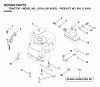 Jonsered LR13A (J813H36C, 954130024) - Lawn & Garden Tractor (2000-03) Listas de piezas de repuesto y dibujos ENGINE CUTTING EQUIPMENT
