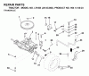 Jonsered LR13B (J813C36D, 954130023) - Lawn & Garden Tractor (2000-04) Ricambi TRANSMISSION