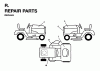 Jonsered LRH13 (954003421) - 36" Lawn & Garden Tractor (1996-01) Ricambi DECALS