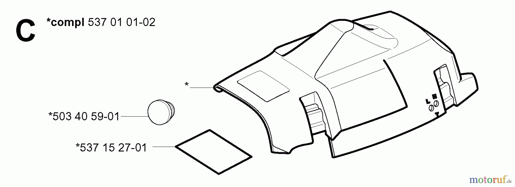 Jonsered Motorsägen CS2156 EPA - Jonsered Chainsaw (2006-02) CYLINDER COVER