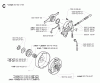 Jonsered CS2163 - Chainsaw (2005-05) Listas de piezas de repuesto y dibujos CLUTCH OIL PUMP