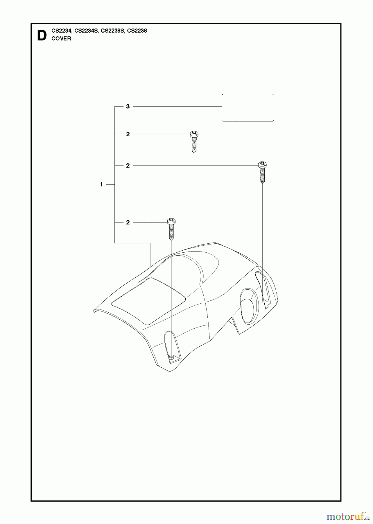 Jonsered Motorsägen CS2238 - Jonsered Chainsaw (2010-04) COVER