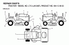 Jonsered LT13 (J81342F, 954130035) - Lawn & Garden Tractor (2000-04) Ricambi DECALS