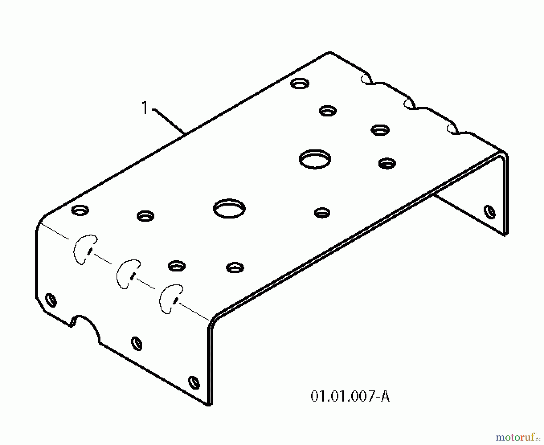 Jonsered Schneefräsen ST 2109 E (96191004001) - Jonsered Snow Thrower (2010-08) ENGINE PLATE