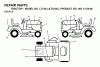Jonsered LT13A (JLTA13C, 954130046) - Lawn & Garden Tractor (2001-09) Ricambi DECALS