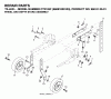 Jonsered CT2105F (960810001, 96081000103) - Cultivator (2007-02) Ricambi WHEEL DEPTH STAKE ASSEMBLY