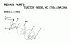 Jonsered LT13A (JNA13HA) - Lawn & Garden Tractor (2001-05) Ricambi WHEELS TIRES
