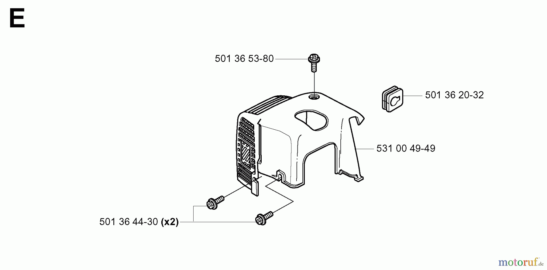  Jonsered Heckenscheren HT2122T - Jonsered Hedge Trimmer (2003-05) CYLINDER COVER