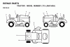 Jonsered LT15 (JNA1542A) - Lawn & Garden Tractor (2001-05) Ricambi DECALS