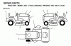 Jonsered LT15A (J15H42G, 954130037) - Lawn & Garden Tractor (2000-04) Ricambi DECALS