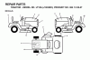 Jonsered LT15A (J15H42H, 954130037) - Lawn & Garden Tractor (2001-01) Ricambi DECALS