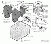 Jonsered RS41 - String/Brush Trimmer (1992-09) Listas de piezas de repuesto y dibujos CYLINDER CRANKCASE