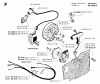 Jonsered RS44 - String/Brush Trimmer (1993-05) Listas de piezas de repuesto y dibujos STARTER