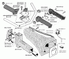 Jonsered GR44 - String/Brush Trimmer (1994-03) Spareparts HANDLE CONTROLS