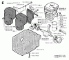 Jonsered GR50 - String/Brush Trimmer (1995-01) Listas de piezas de repuesto y dibujos CYLINDER CRANKCASE