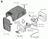 Jonsered RS44 - String/Brush Trimmer (1996-10) Listas de piezas de repuesto y dibujos CARBURETOR AIR FILTER