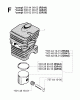 Jonsered RS44 EPA - String/Brush Trimmer (2001-03) Listas de piezas de repuesto y dibujos CYLINDER PISTON