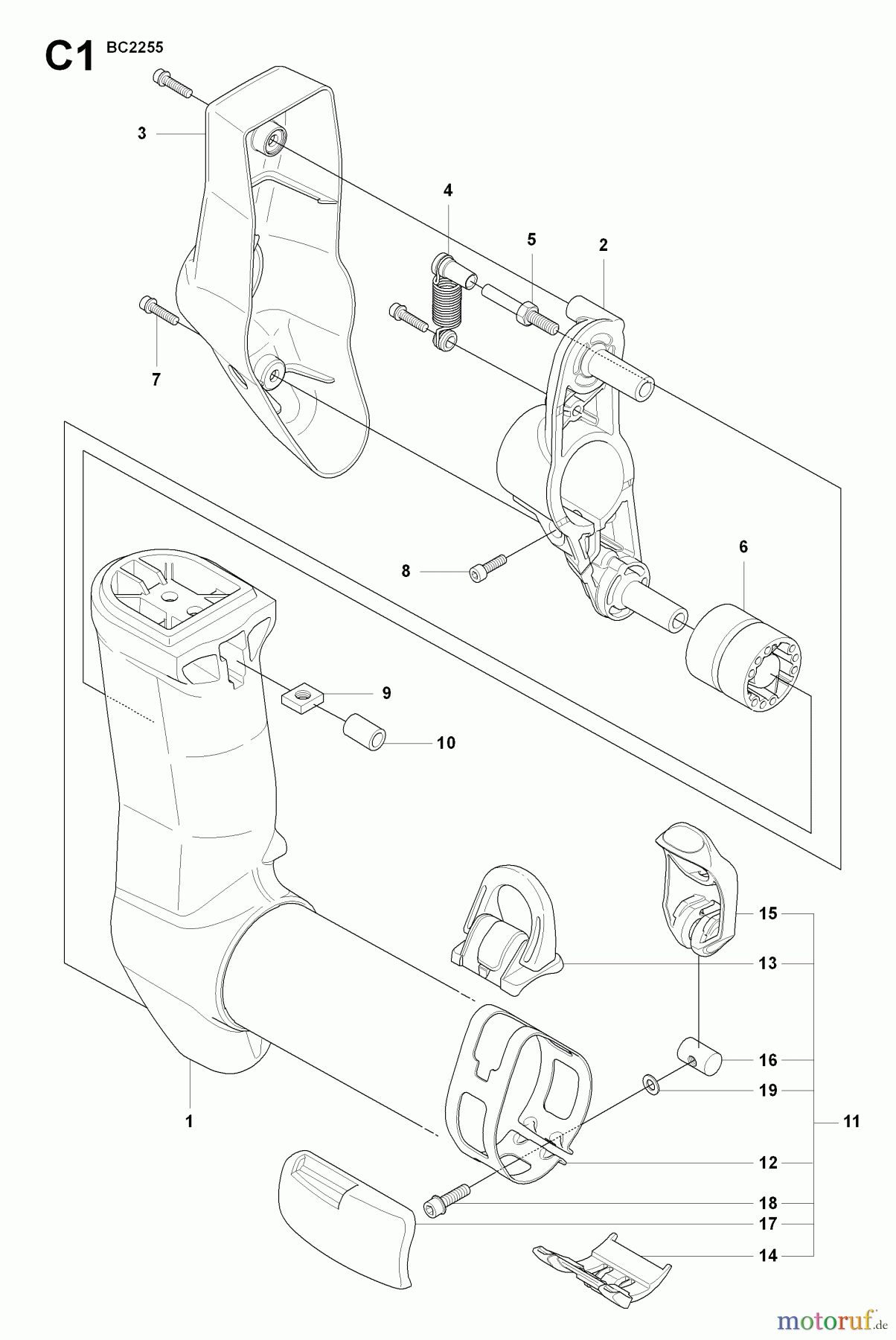  Jonsered Motorsensen, Trimmer MC2255 - Jonsered String/Brush Trimmer (2008-07) TOWER