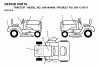 Jonsered LT19A (JNA19H48A, 954130071) - Lawn & Garden Tractor (2003-01) Ricambi DECALS